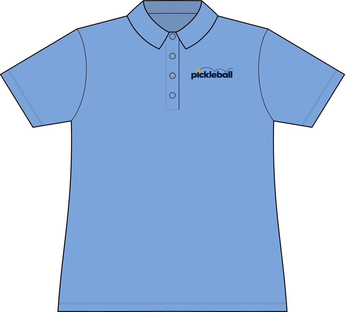 Women’s Pickleball Polo | Bouncing Ball Performance Shirt