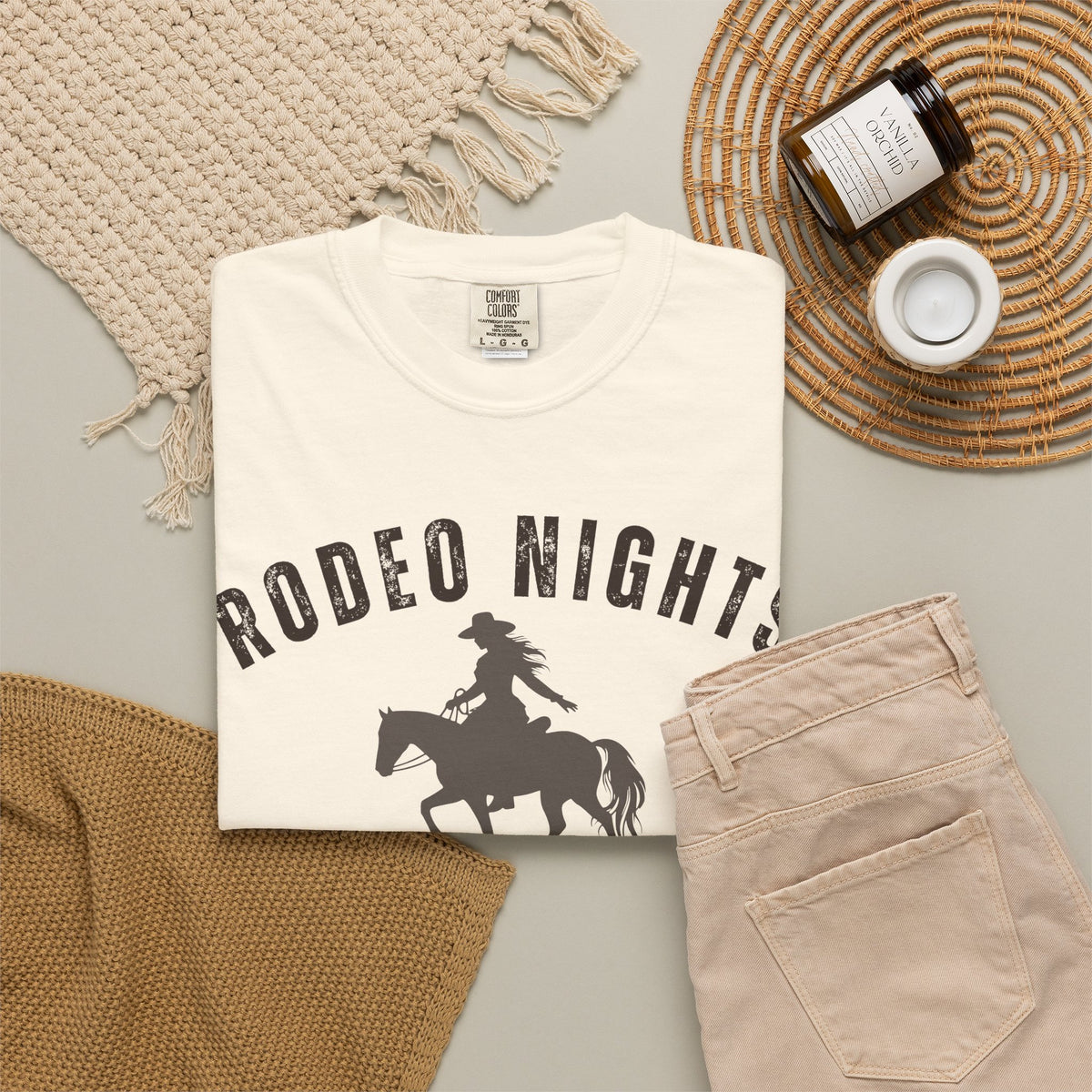 Rodeo Nights Ella Vibes Tee, Country Concert Shirt, Western Cowgirl Tee, Rodeo Graphic Shirt, Horse Lover Gift
