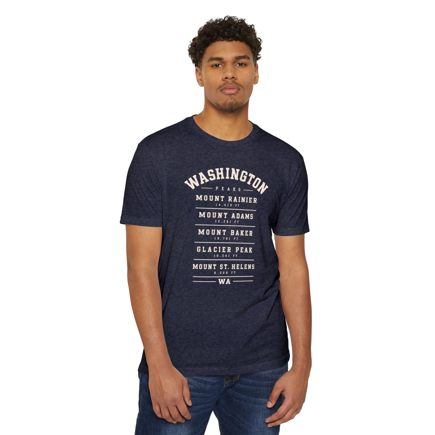 Washington Mountains T-Shirt — Vintage State Park Peaks Tee