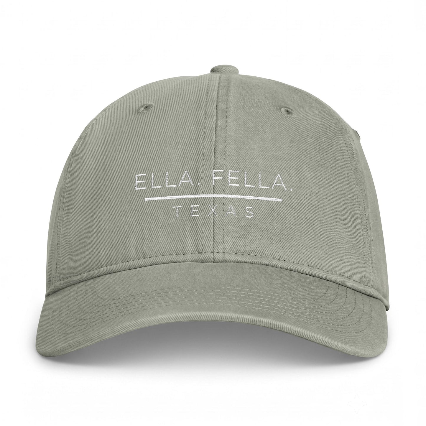 Ella Fella Texas Dad Hat, Embroidered Cotton Baseball Cap, Vintage Washed Adjustable Hat, Texas Gift for Men, Coastal Cap
