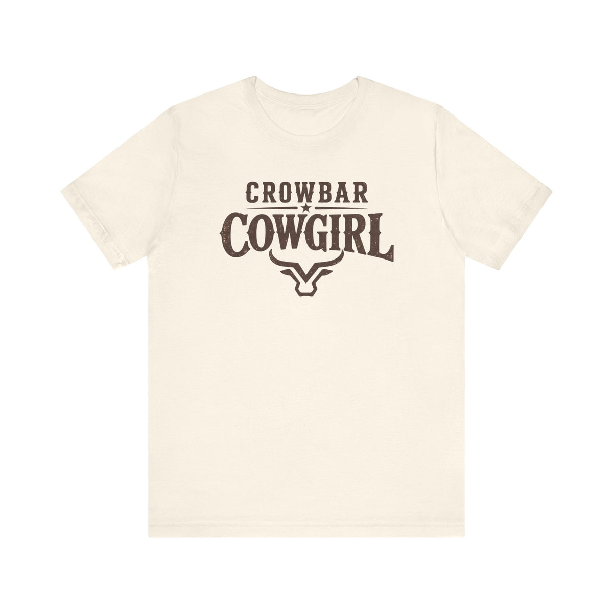 Crowbar Cowgirl Western Graphic Tee | Bella+Canvas 3001 | Rodeo Shirt