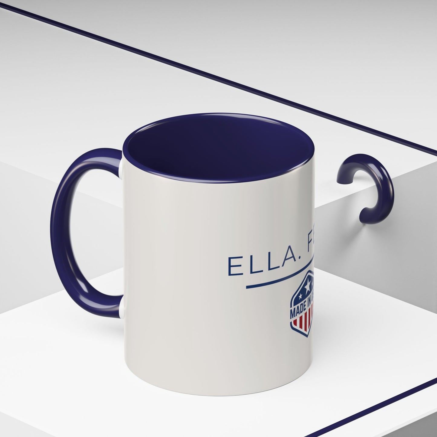 Ella Fella Made in USA Mug, Patriotic Coffee Mug, Funny American Gift, USA Pride Mug, 11oz 15oz Ceramic Cup, Gift for Him