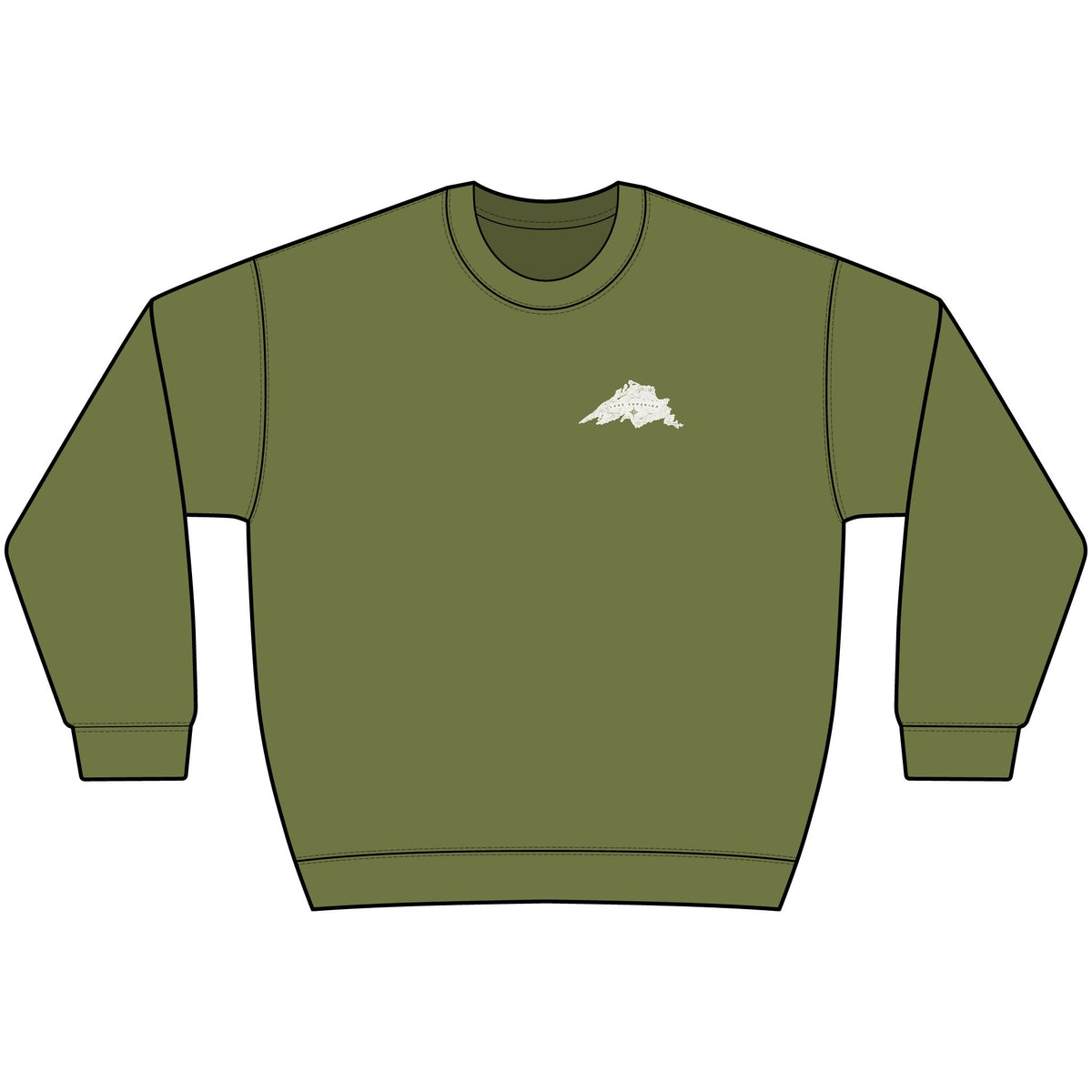 Up North Lake Superior “Raised Out in the Cold” Crewneck Sweatshirt