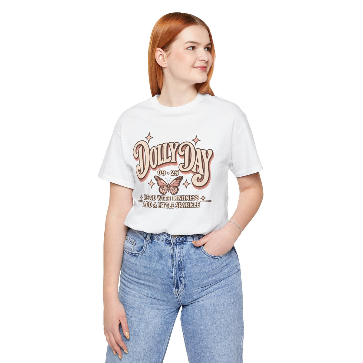 Dolly Day 9•25 Tee | Lead With Kindness & Add a Little Sparkle