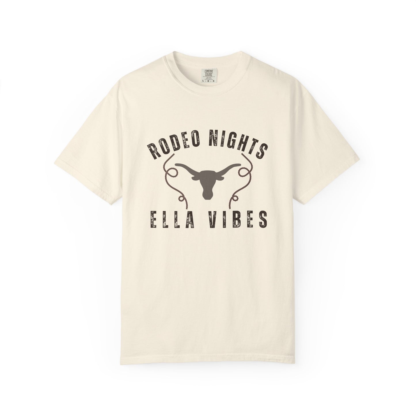 Rodeo Nights Ella Vibes Shirt, Western Cowboy Tee, Longhorn Graphic Shirt, Country Concert Tee, Cowboy Rodeo Shirt