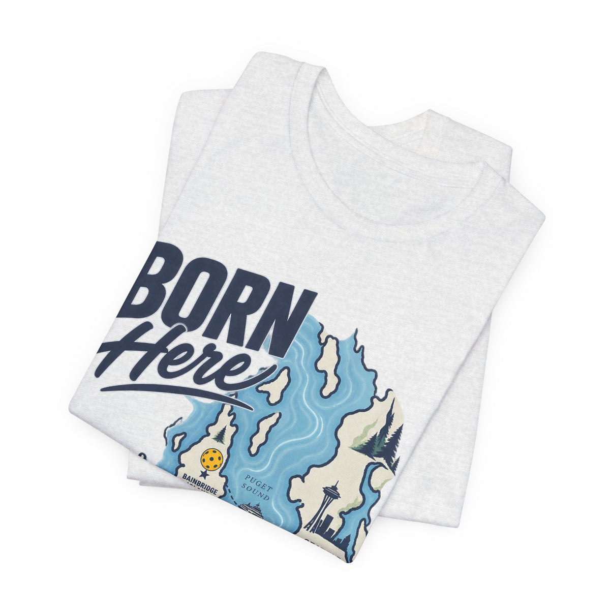 Copy of Born Here Bainbridge Island Pickleball 1965 Unisex Tee