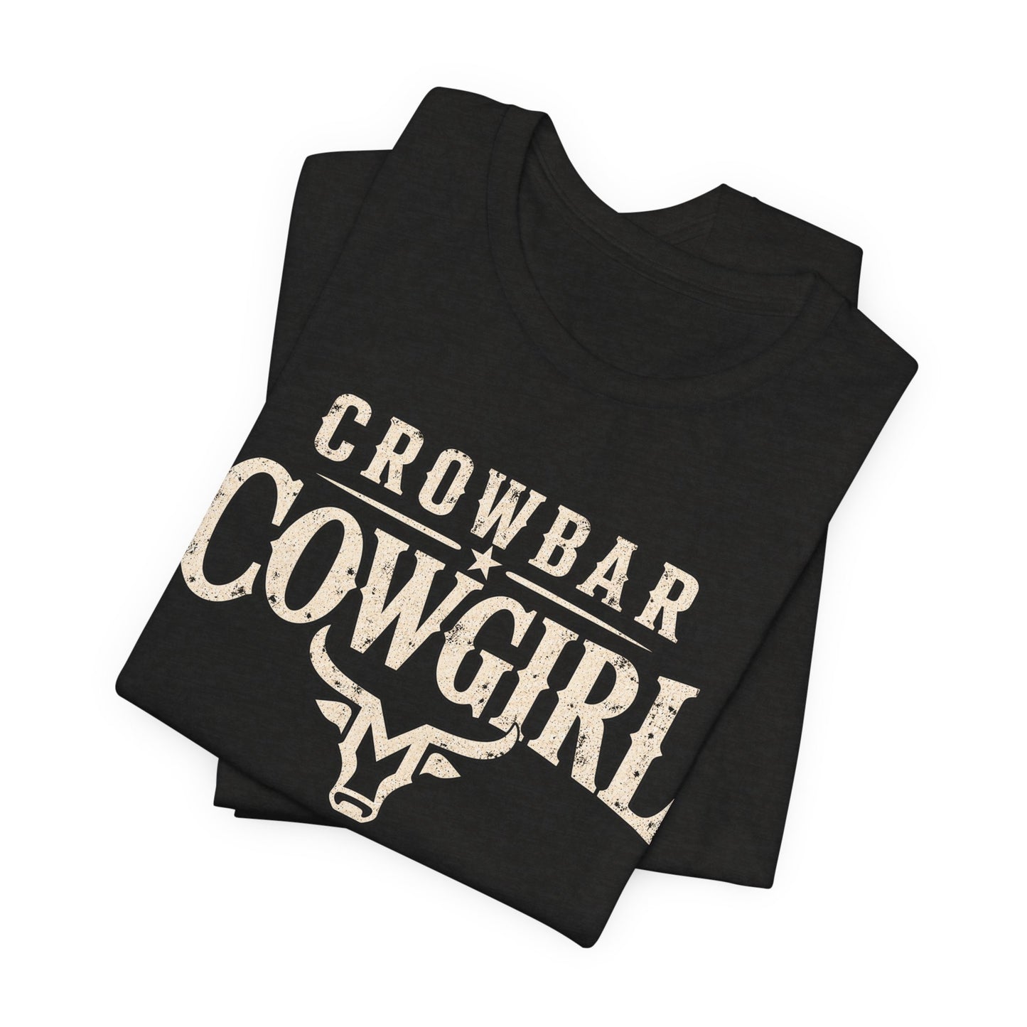 Crowbar Cowgirl Western Graphic Tee | Bella+Canvas 3001 | Reality TV