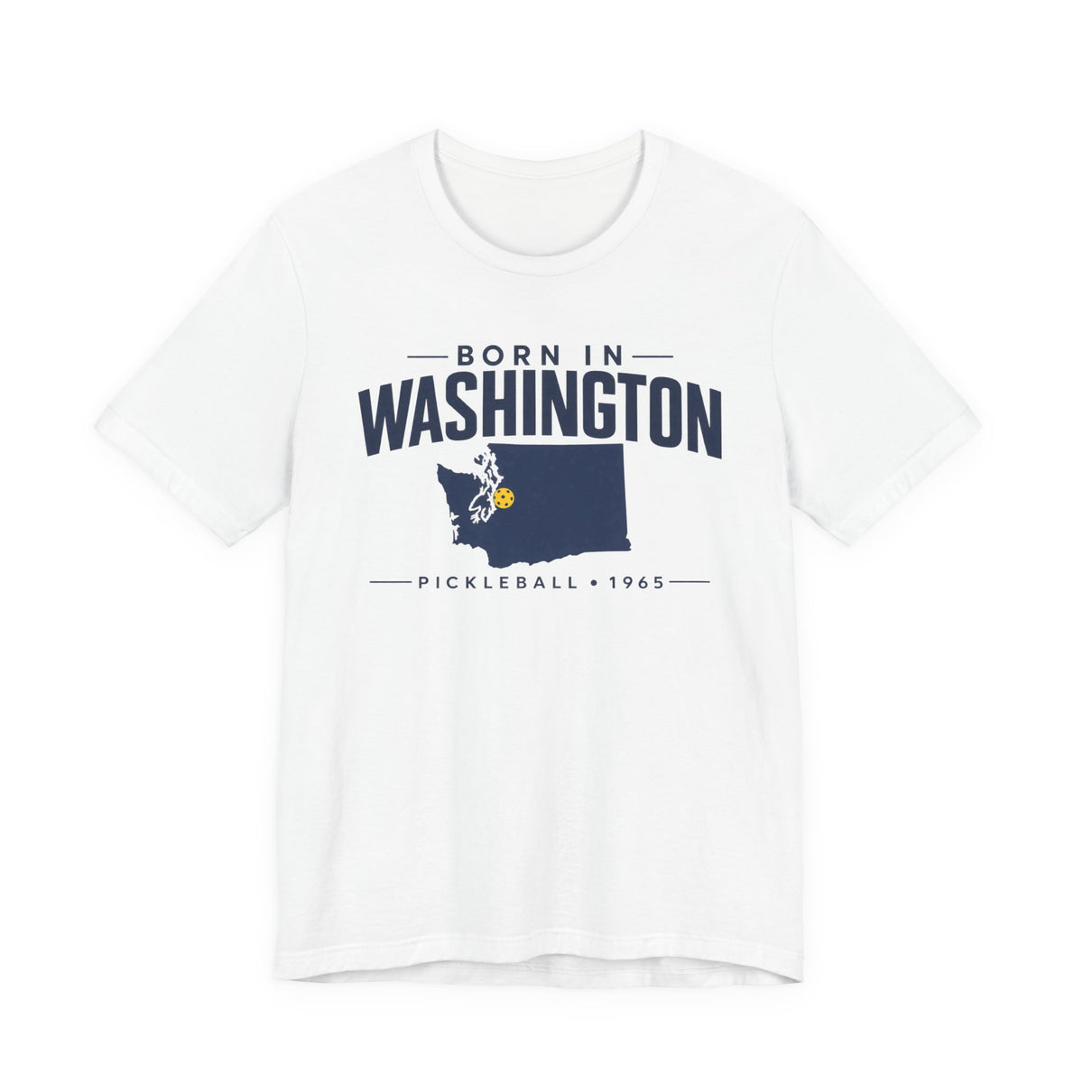 Born in Washington Pickleball 1965 Unisex Tee