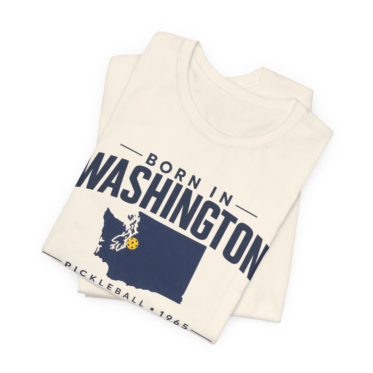 Born in Washington Pickleball 1965 Unisex Tee