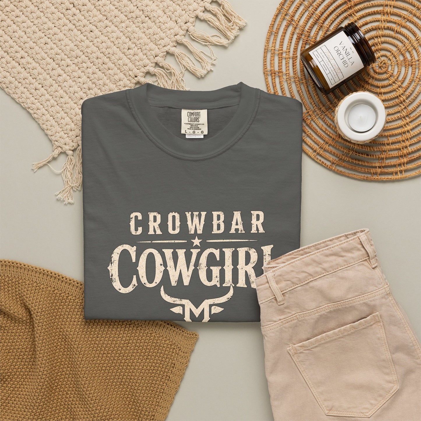 Crowbar Cowgirl T-shirt | Western Bull Skull Graphic | Missouri Bravo Show