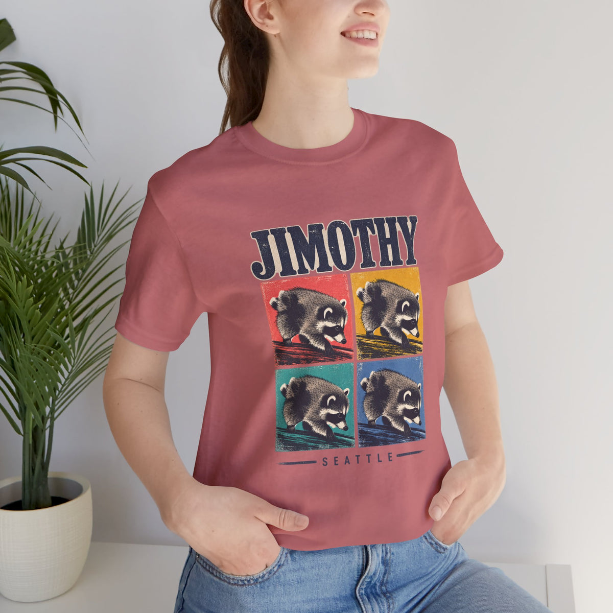 JIMOTHY Seattle Raccoon Graphic Tee