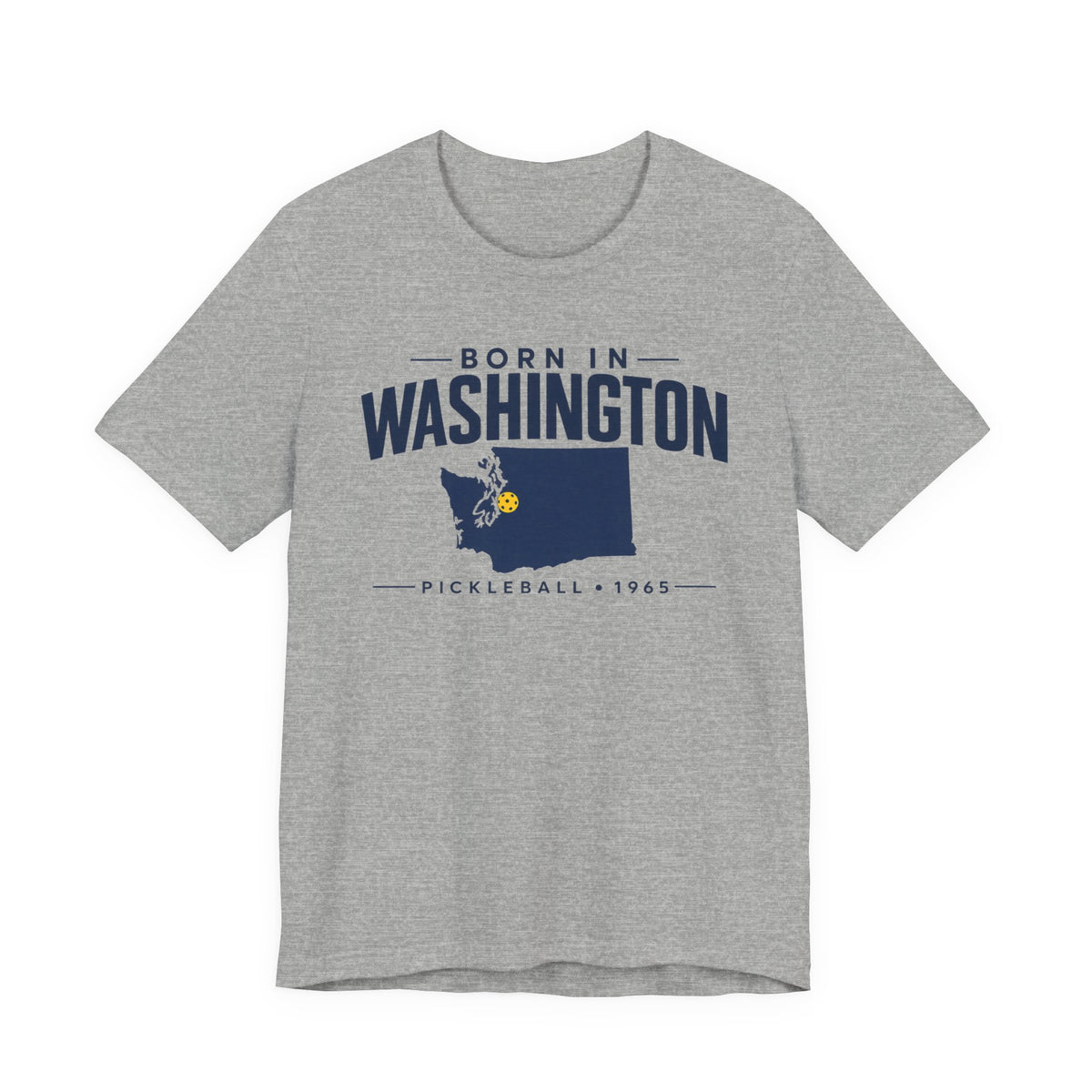 Born in Washington Pickleball 1965 Unisex Tee