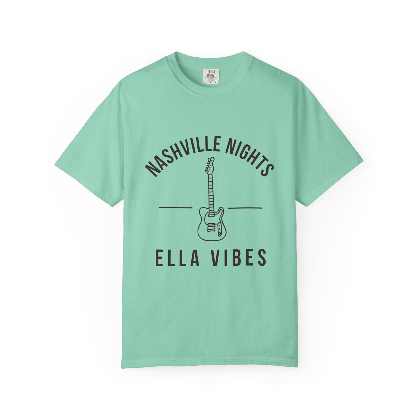 Nashville Nights Ella Vibes T-shirt | Electric Guitar Country Music Tee