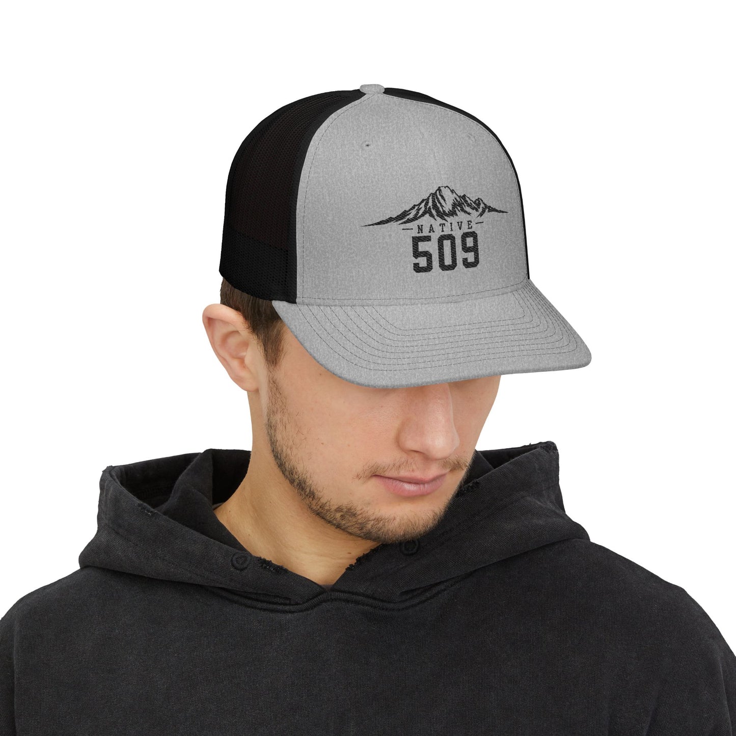 Native 509 Trucker Hat | Cascades Mount Stuart | Mountains 509 Snapback Cap | Central Washington