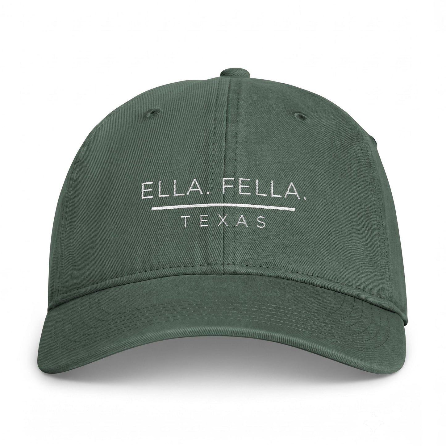 Ella Fella Texas Dad Hat, Embroidered Cotton Baseball Cap, Vintage Washed Adjustable Hat, Texas Gift for Men, Coastal Cap
