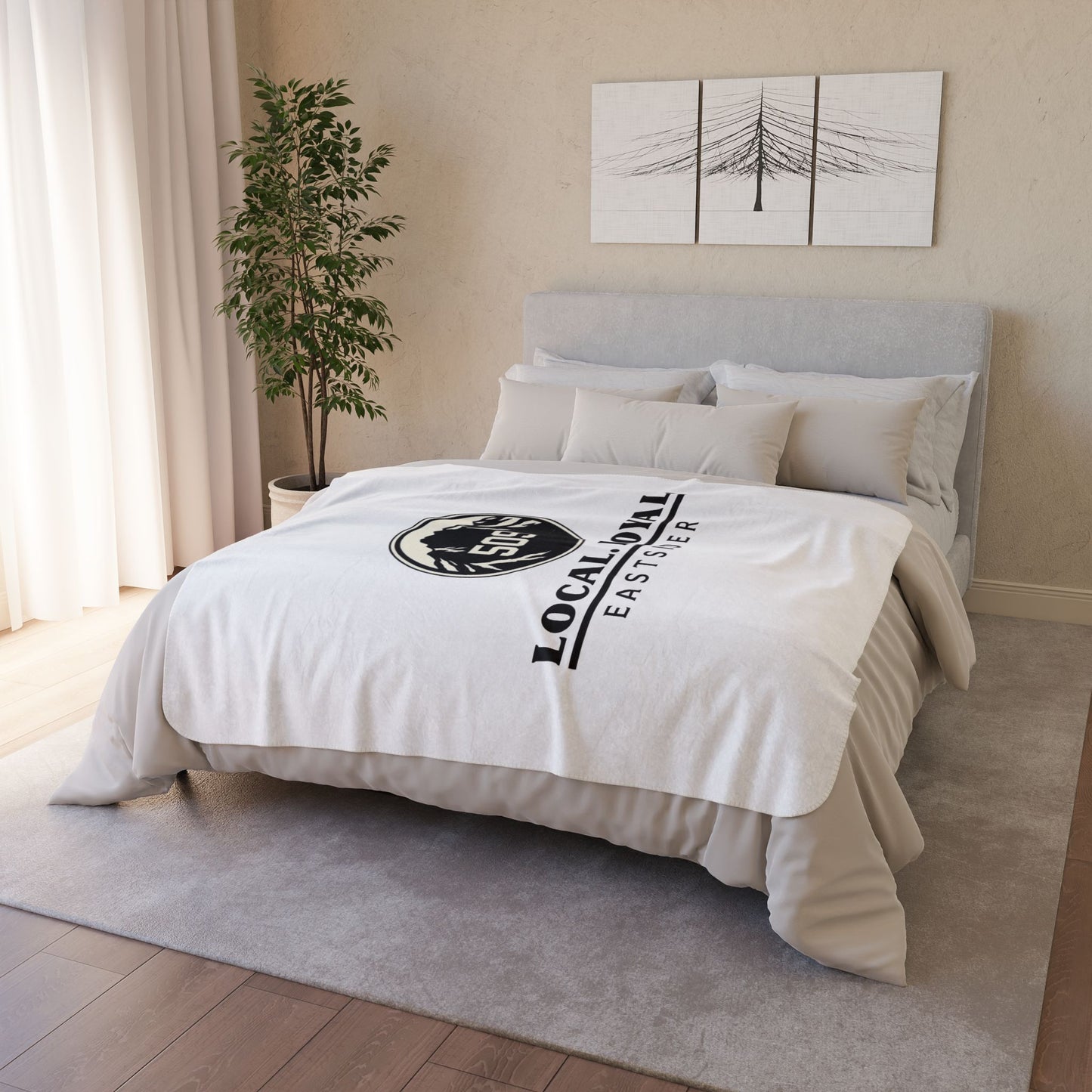 Local Loyal Eastsider Sherpa Blanket | 509 Throw Blanket | Central Washington Gift | Cozy Fleece Blanket | Housewarming Gift