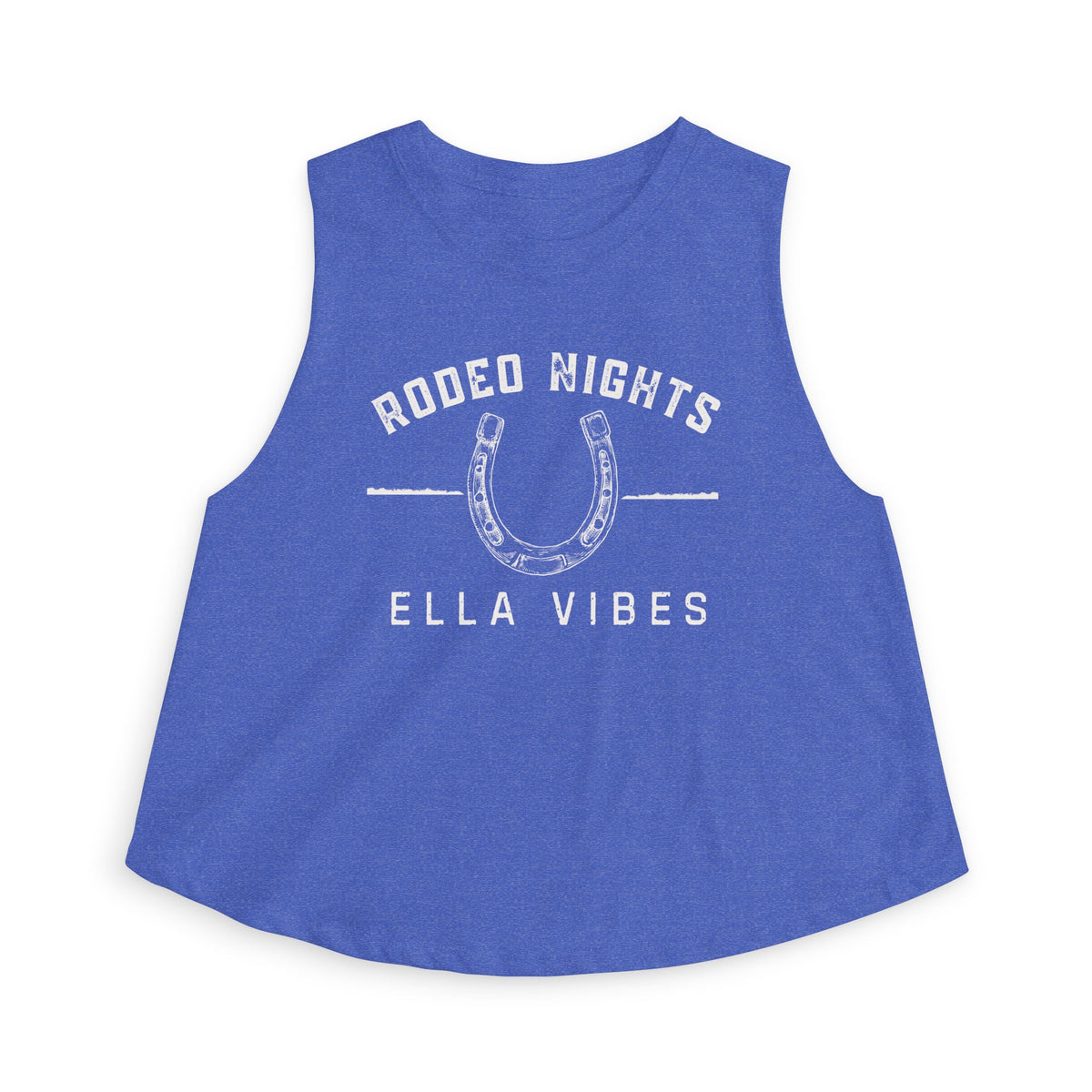 Rodeo Nights Ella Vibes Cowgirl Graphic Crop Top | Western Horse Rider Design