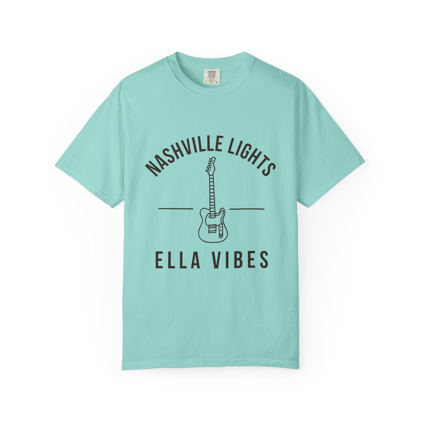Nashville Lights Ella Vibes T-shirt | Electric Guitar Country Music Tee