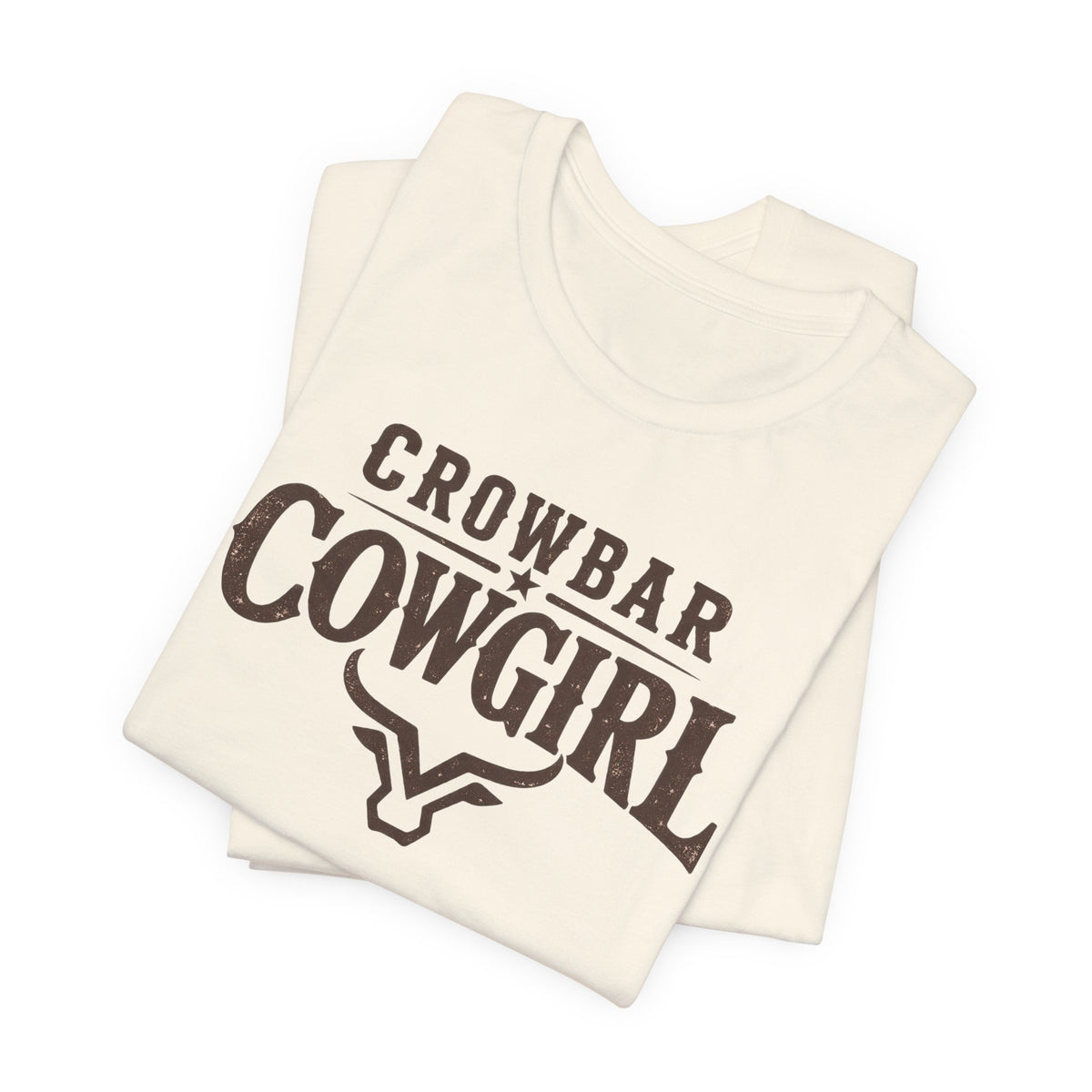 Crowbar Cowgirl Western Graphic Tee | Bella+Canvas 3001 | Rodeo Shirt