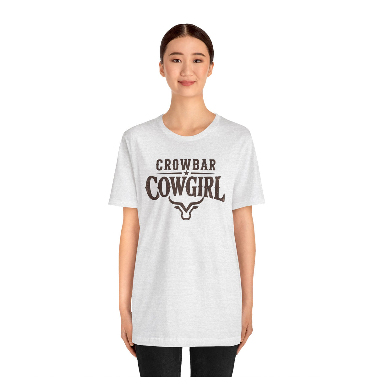 Crowbar Cowgirl Western Graphic Tee | Bella+Canvas 3001 | Rodeo Shirt
