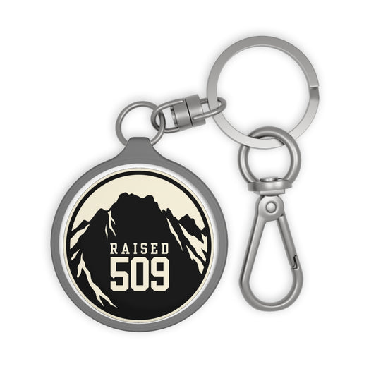 Washington| Raised 509 Mountain Keyring | Cascades Central Washington Mount Stuart Keychain | Local Pride