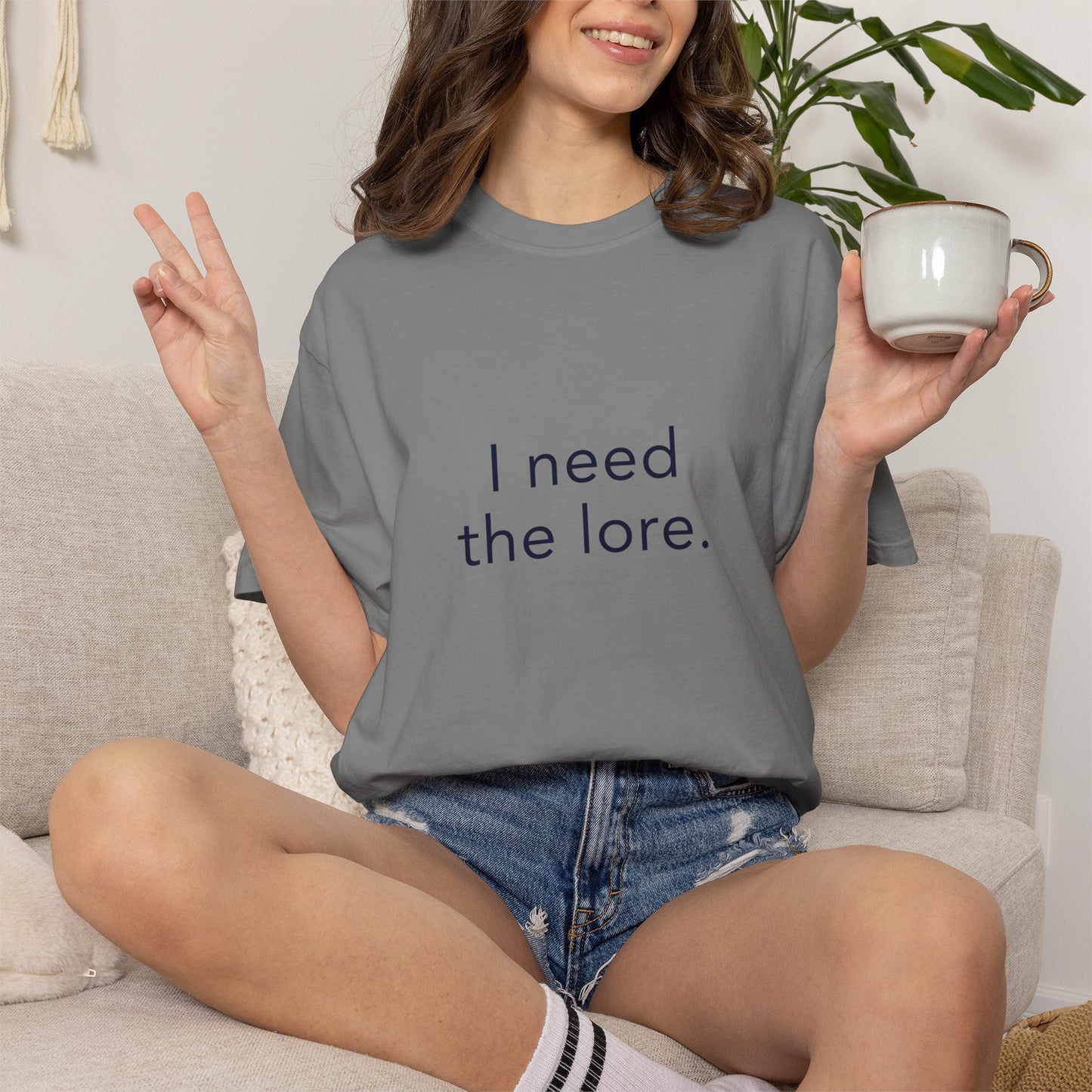 I Need The Lore Shirt, Funny Gossip Tee, Tea Lover Shirt, Internet Slang Shirt, Viral Trend Tee, Gen Z Humor Shirt, Oversized Graphic Tee