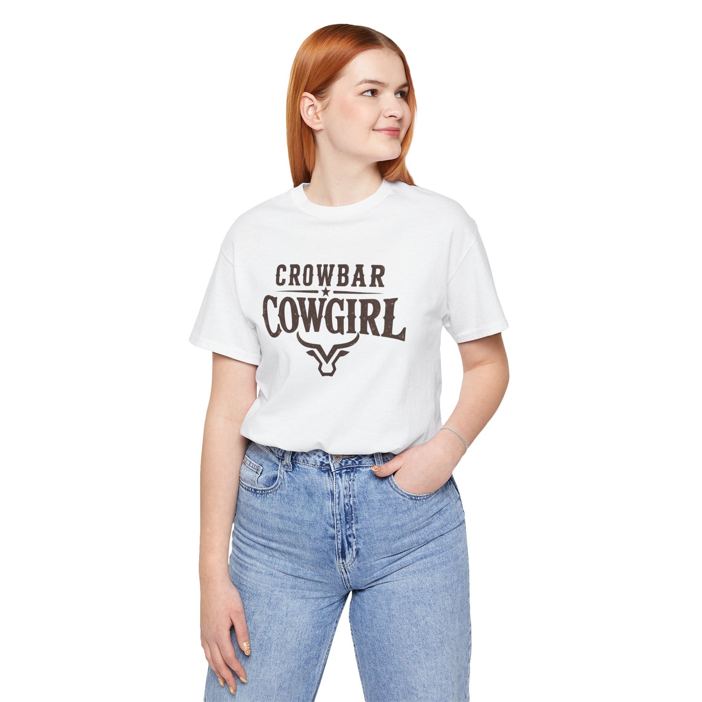 Crowbar Cowgirl Western Graphic Tee | Bella+Canvas 3001 | Rodeo Shirt