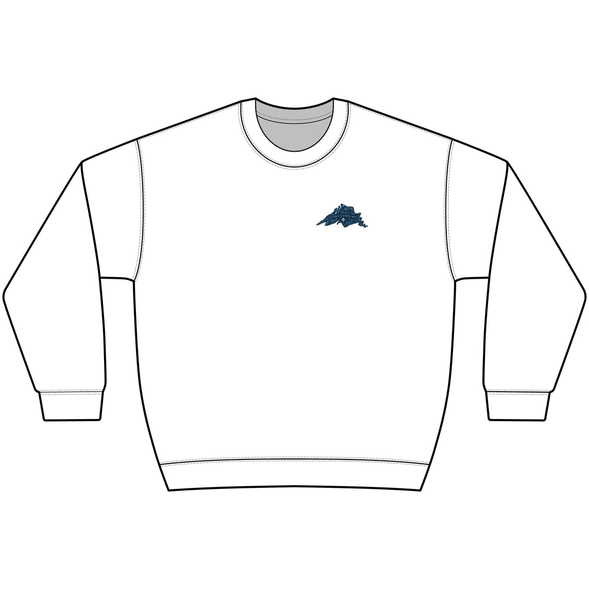Up North Lake Superior “Forgive My Northern Attitude” Crewneck Sweatshirt