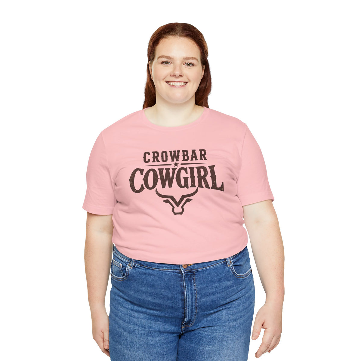 Crowbar Cowgirl Western Graphic Tee | Bella+Canvas 3001 | Rodeo Shirt