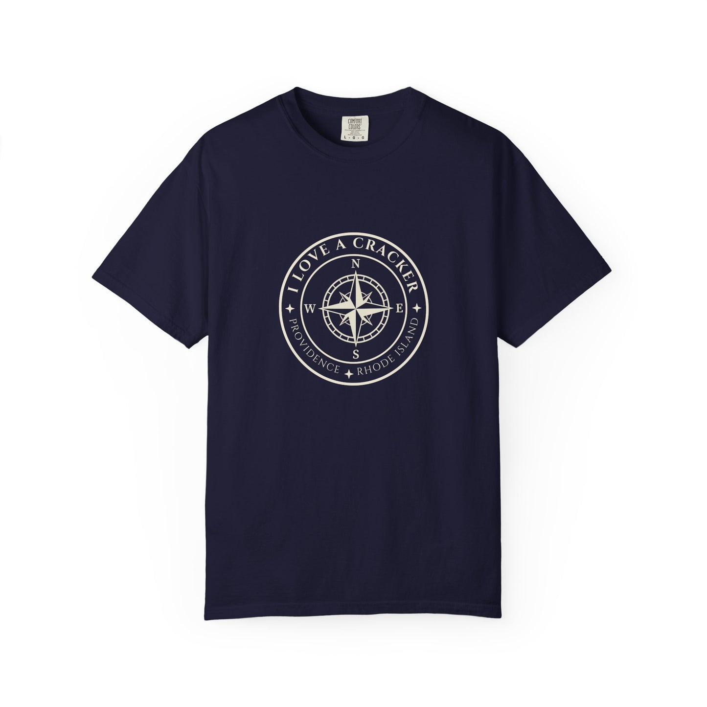 I Love A Cracker compass graphic T-shirt | nautical compass shirt