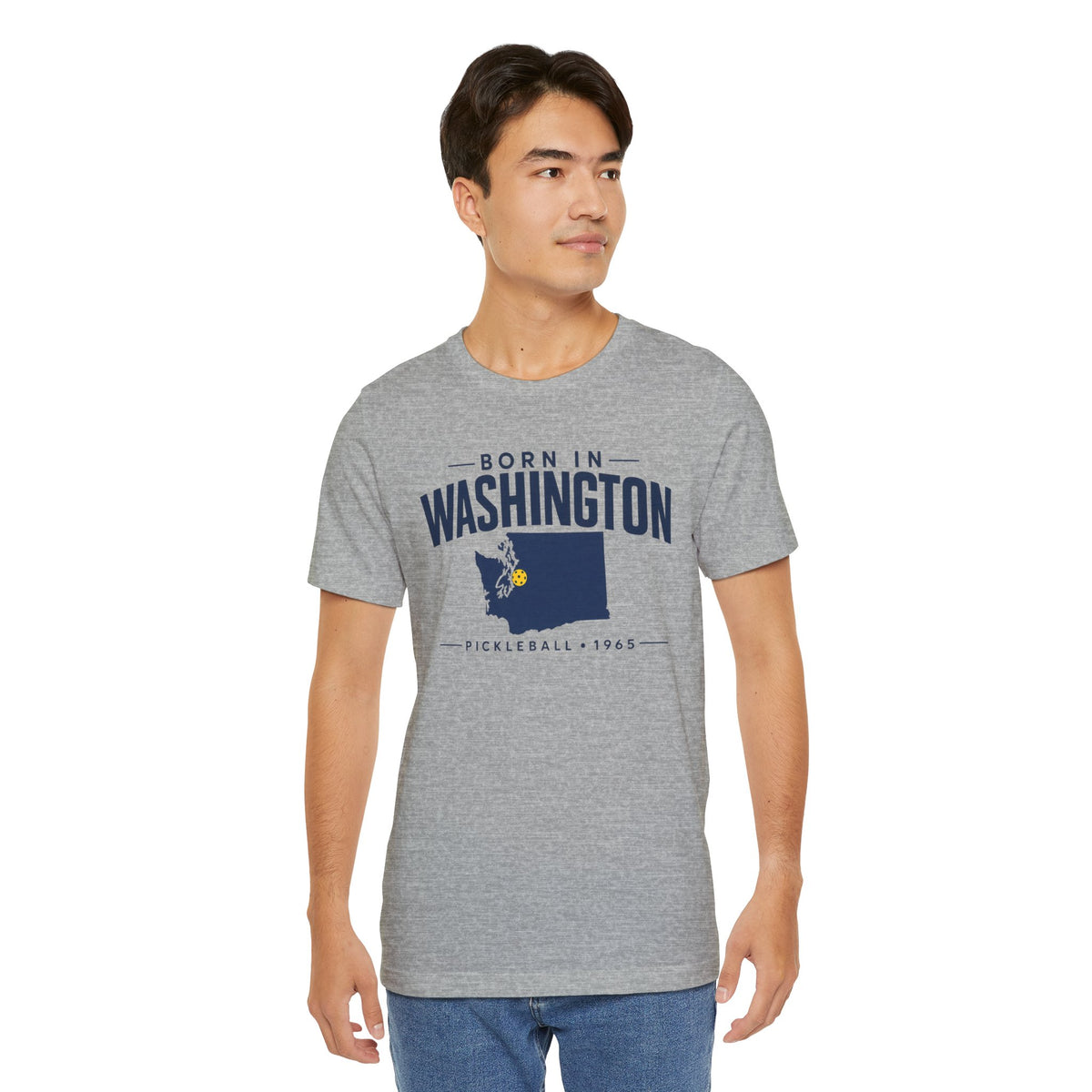 Born in Washington Pickleball 1965 Unisex Tee
