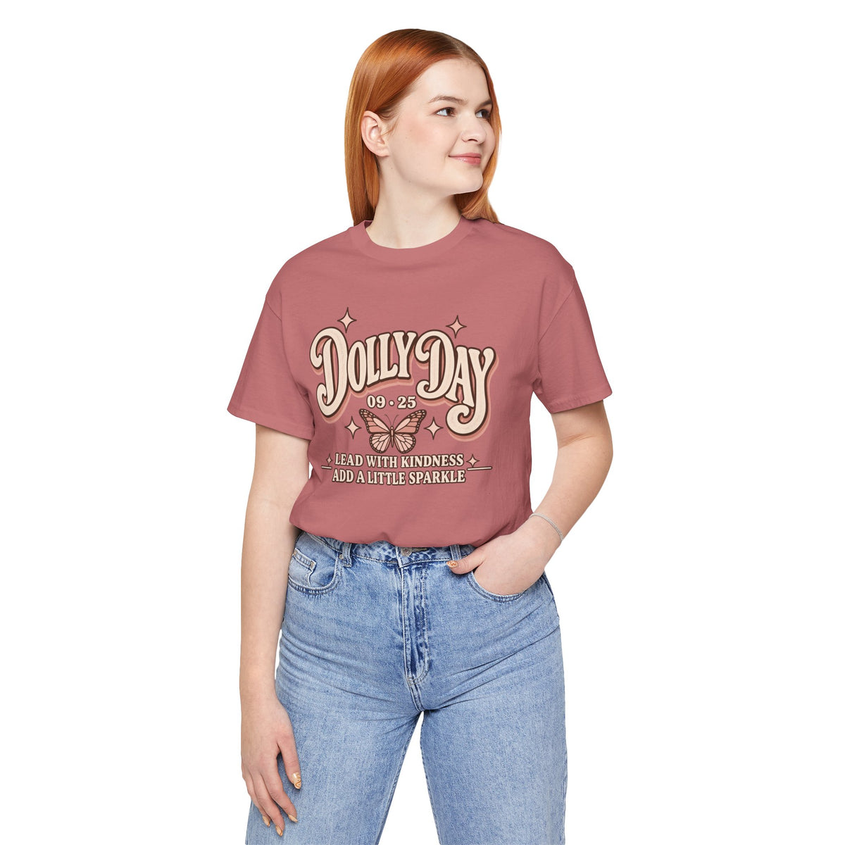 Dolly Day 9•25 Tee | Lead With Kindness & Add a Little Sparkle