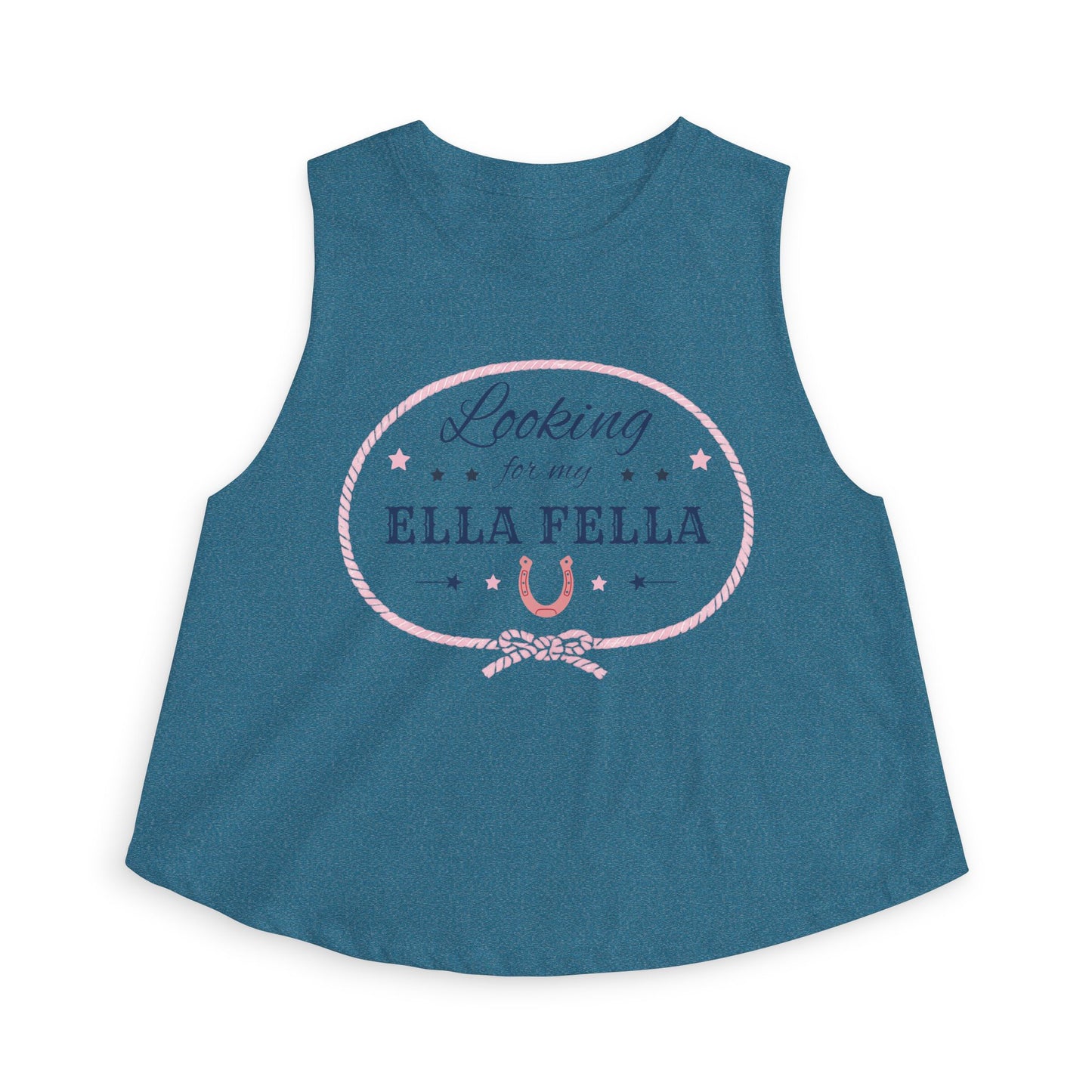Looking for My Ella Fella Crop Top | Country Concert Tank | Cowgirl Graphic Shirt | Western Bachelorette Top | Rodeo Outfit