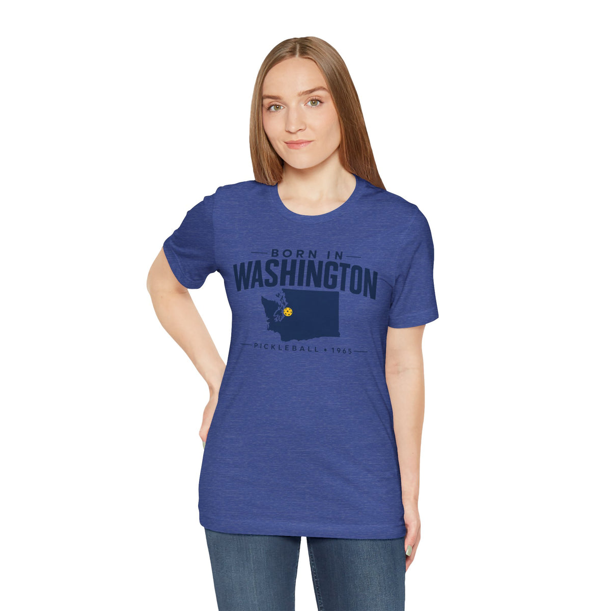 Born in Washington Pickleball 1965 Unisex Tee