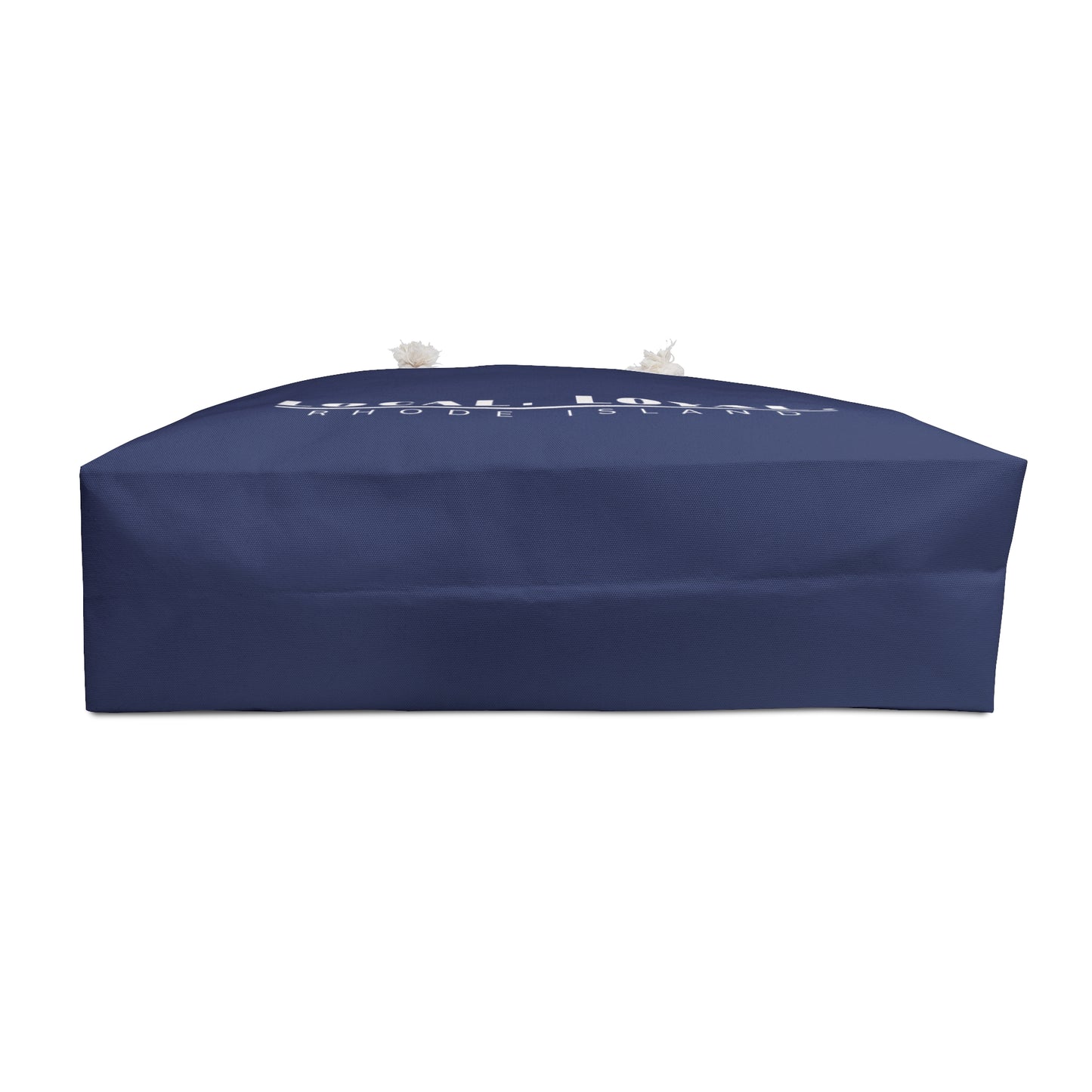 Local Loyal Rhode Island Weekender Bag | Navy Nautical Quote Tote