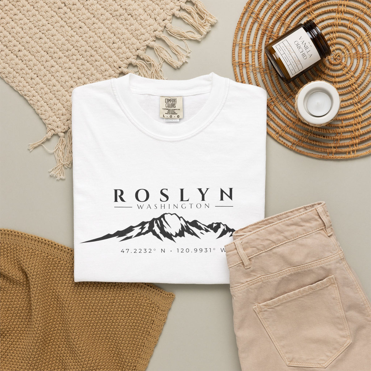 Roslyn Washington T-Shirt | Mount Stuart Shirt | Washington Mountain Shirt | Cle Elum