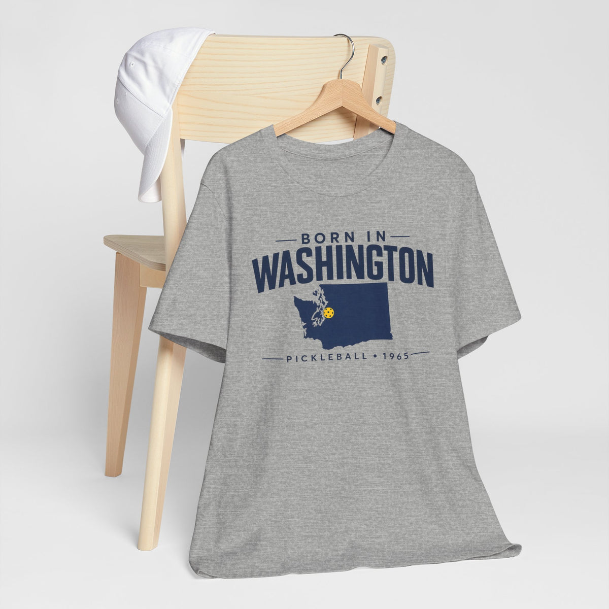 Born in Washington Pickleball 1965 Unisex Tee