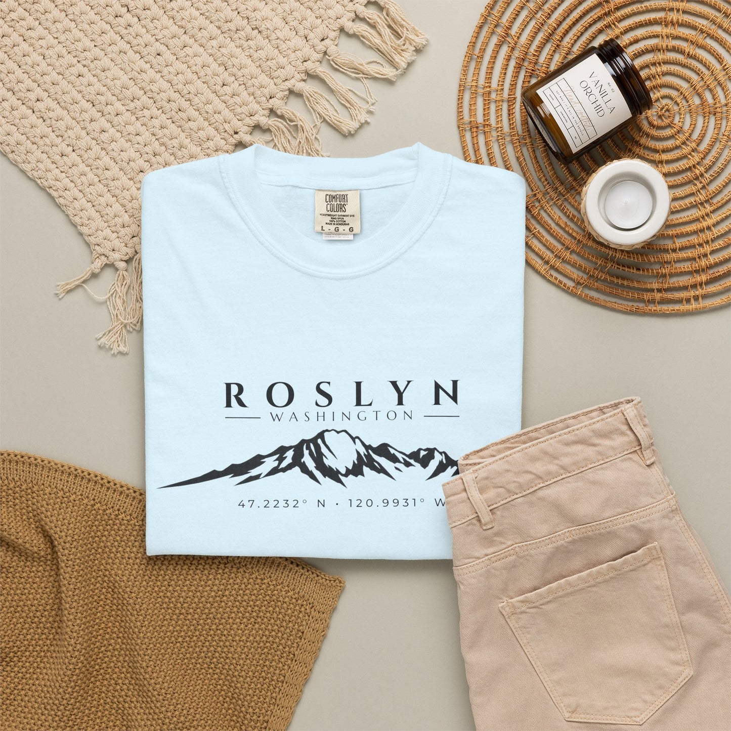 Roslyn Washington T-Shirt | Mount Stuart Shirt | Washington Mountain Shirt | Cle Elum | Suncadia Shirt | Leavenworth | PNW Tee