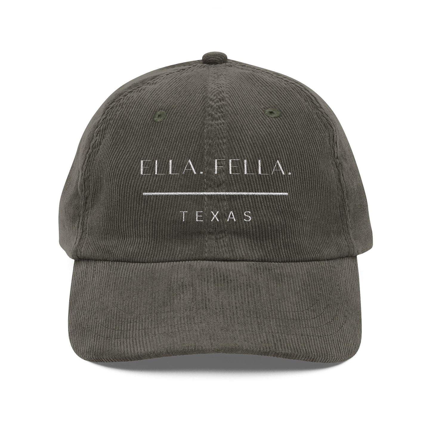 Ella Fella Texas Corduroy Hat, Men's Texas Hat, Country Concert Hat, Western Cap, Austin Style, Cowboy Gift