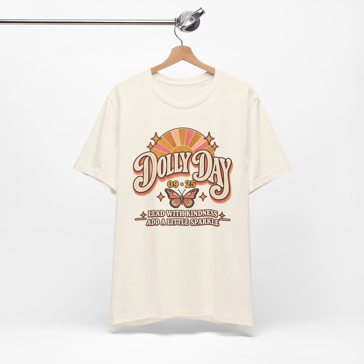 Dolly Day 09•25 Tee – Lead With Kindness, Add a Little Sparkle