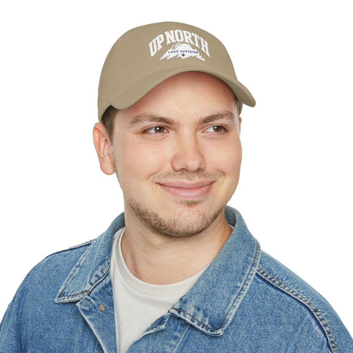 Up North Lake Superior Embroidered Low-Profile Trucker Hat
