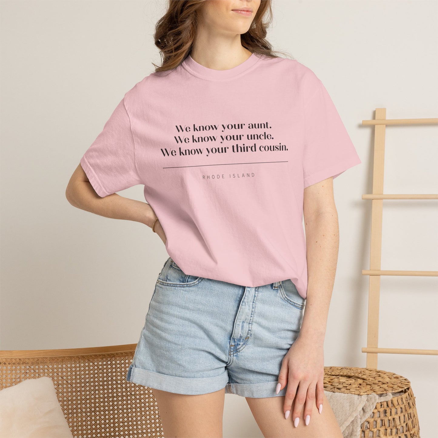 We Know Your Aunt Shirt, Rhode Island Tee, RHORI Inspired Shirt, Ocean State Gift, Everyone Knows Everyone Tee