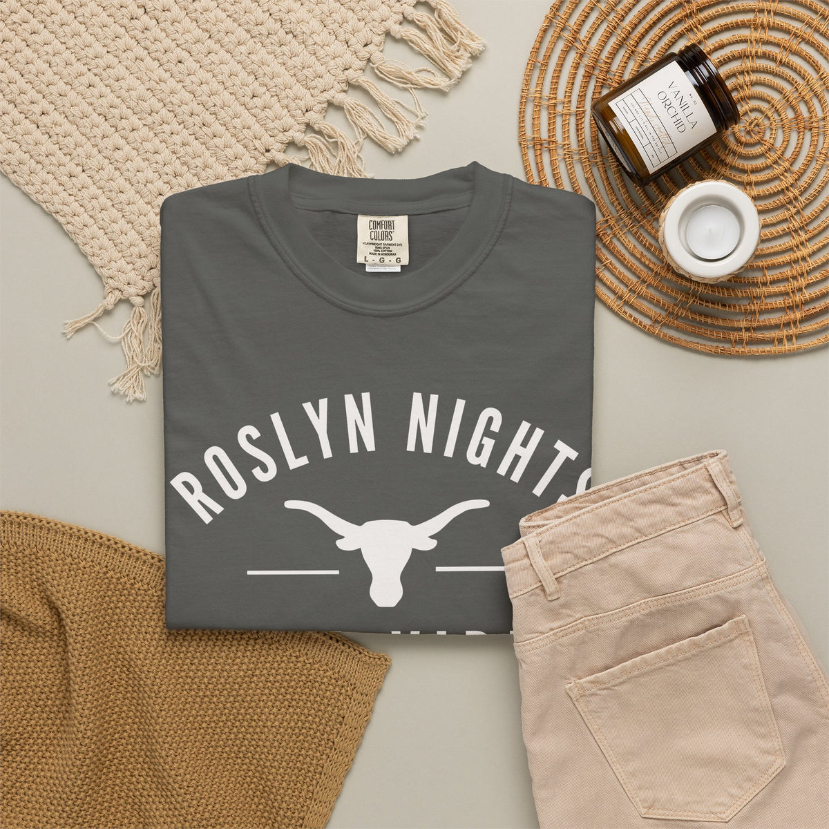 Roslyn Nights Ella Vibes T-Shirt | Unisex | Longhorn Skull Graphic | Rodeo Tee | Country Concerts