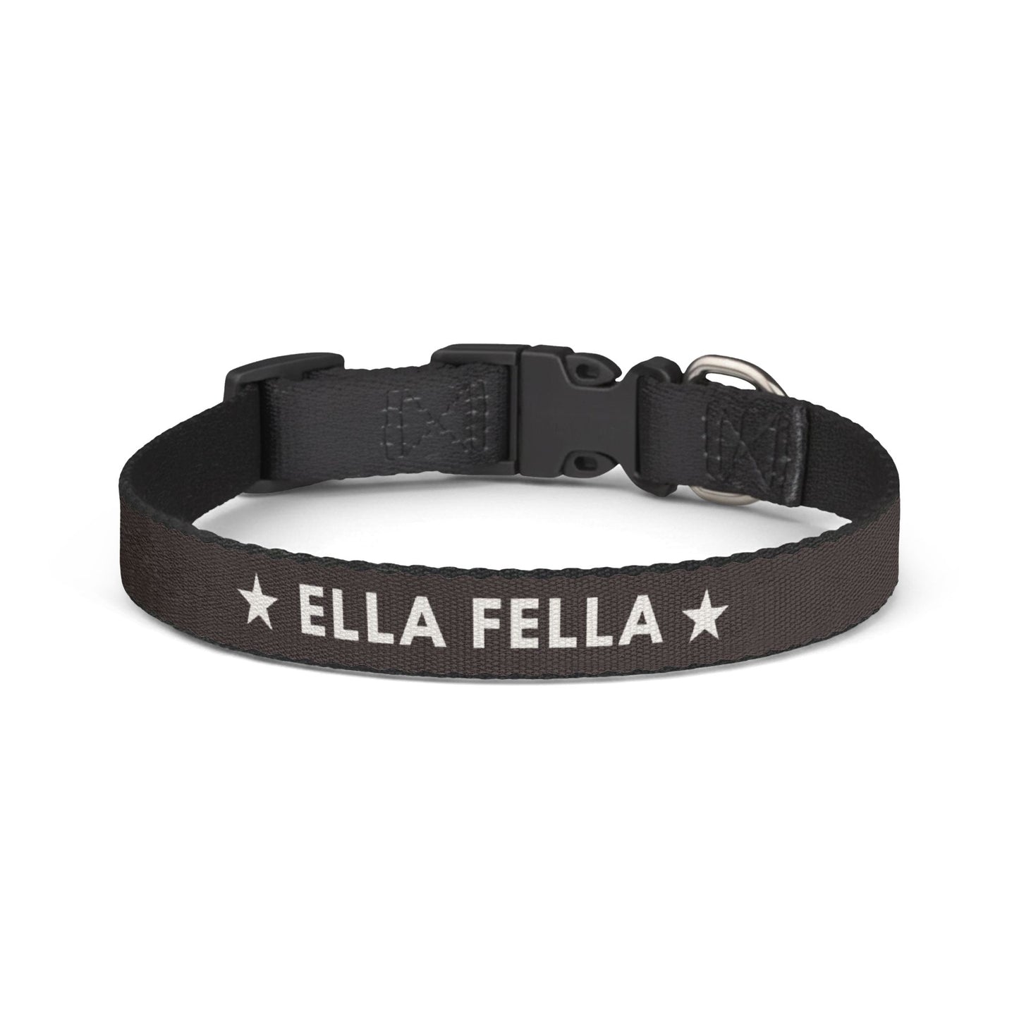 Ella Fella Brown Dog Collar, Western Dog, Country Pet, Farm Dog, Rustic Dog Collar, Gift for Dog Lover, Cute Dog Accessory