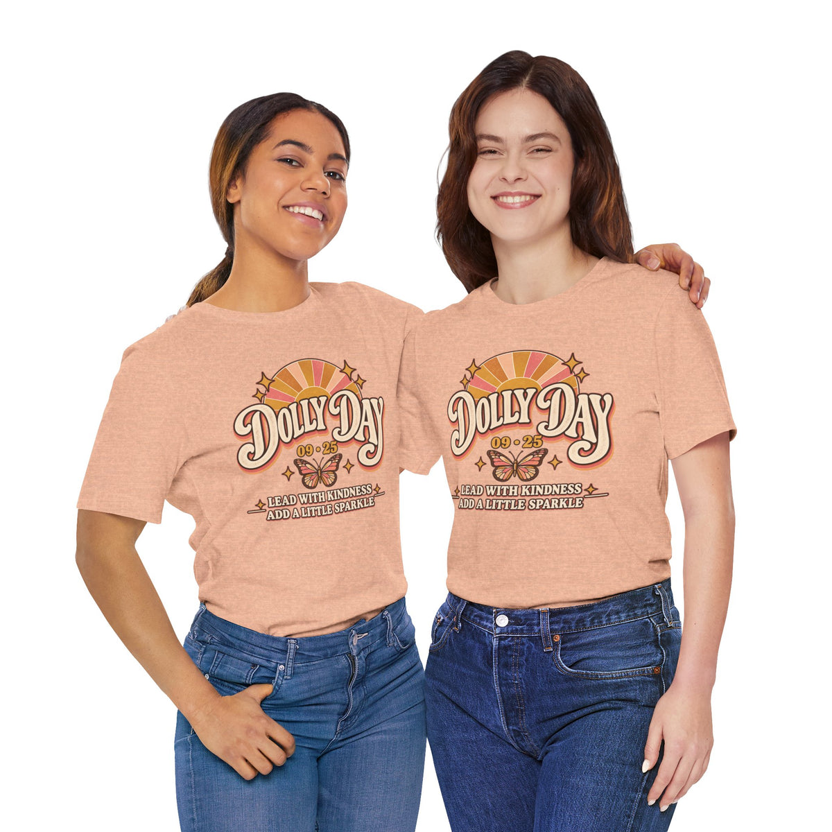 Dolly Day 09•25 Tee – Lead With Kindness, Add a Little Sparkle
