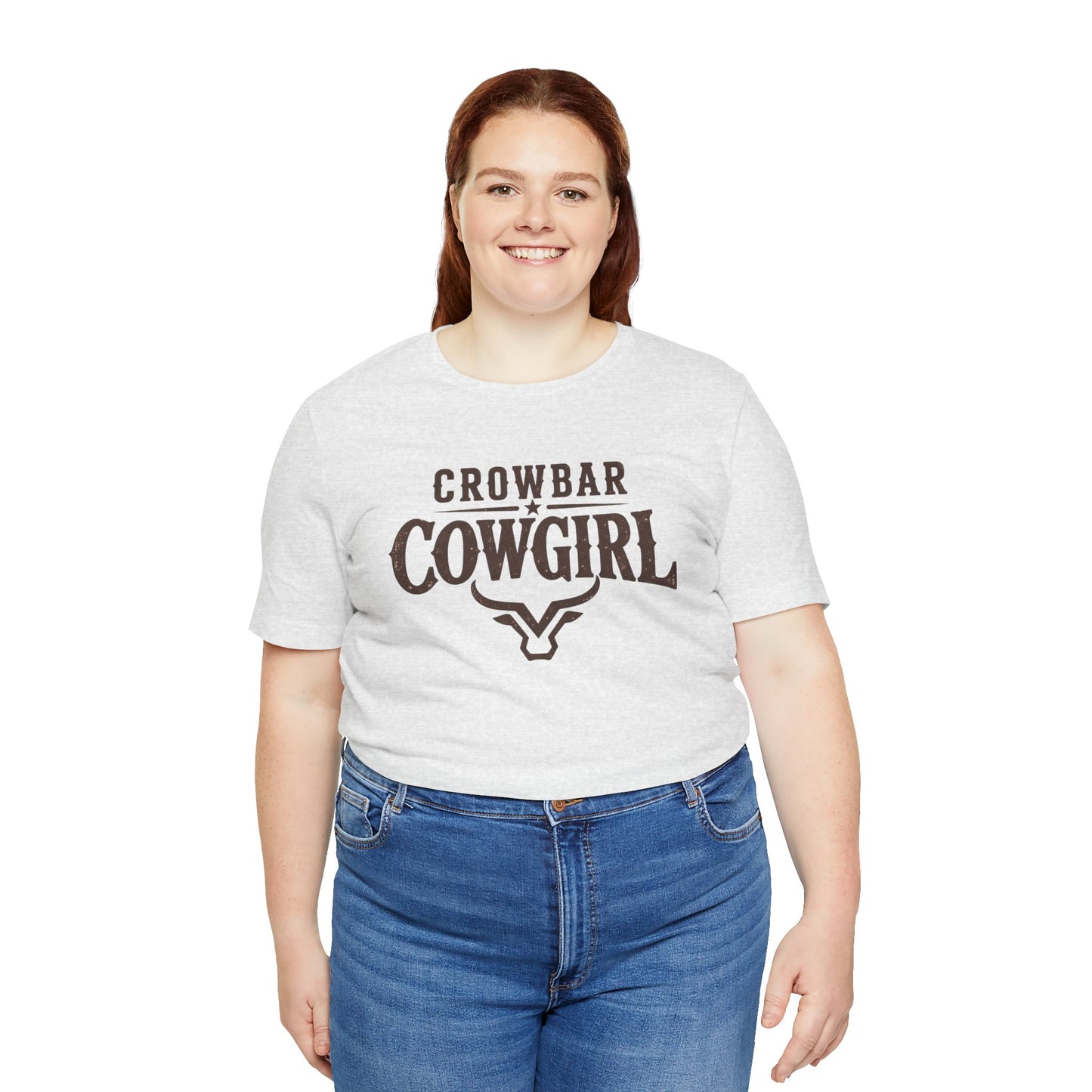 Crowbar Cowgirl Western Graphic Tee | Bella+Canvas 3001 | Rodeo Shirt