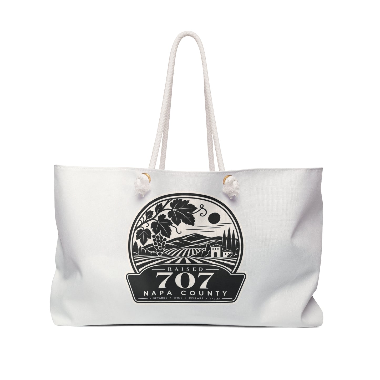 Raised in Napa County Tote Bag, Wine Country Gift, Vineyard Tote, California Wine Lover Gift, Local Pride Two Sided Design