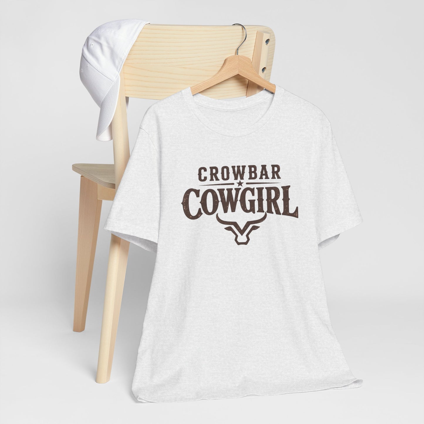 Crowbar Cowgirl Western Graphic Tee | Bella+Canvas 3001 | Rodeo Shirt