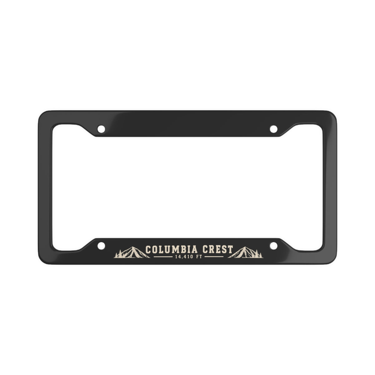 Copy of Mount Rainier Summit License Plate Frame | Columbia Crest 14,410 FT