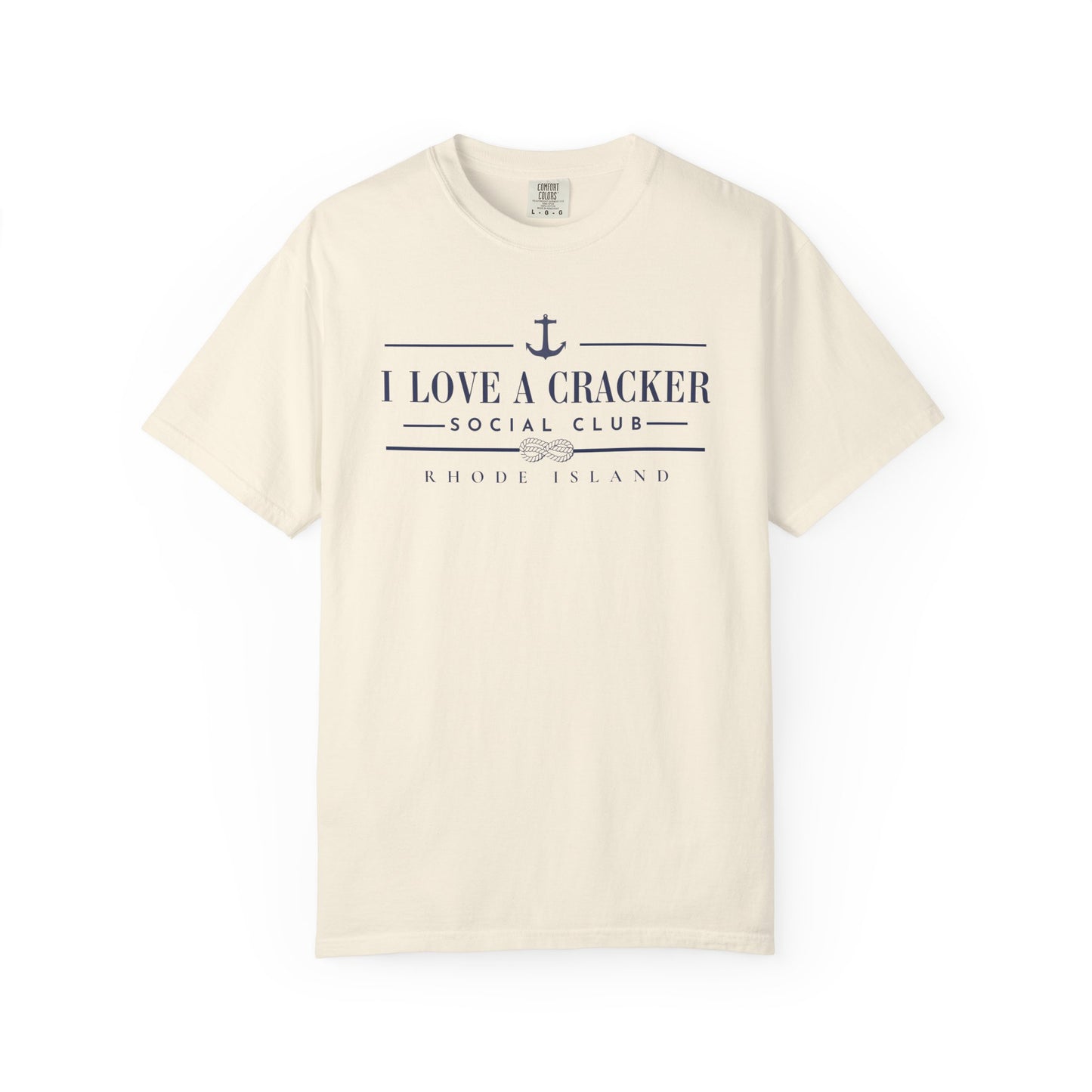 I Love a Cracker Social Club T-shirt | Nautical Anchor Rhode Island
